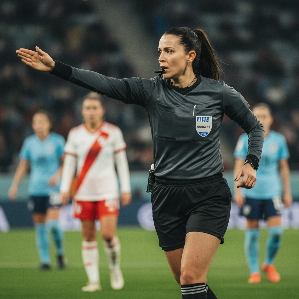 Charlène Laur arbitre Le Havre - OL Lyonnes en Première Ligue féminine