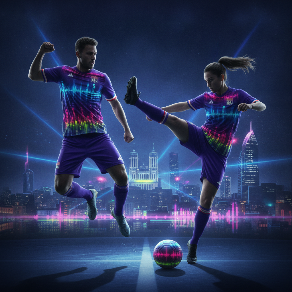 OL et OL Lyonnes dévoilent le troisième maillot 2026-2027, inspiré de l'énergie musicale lyonnaise