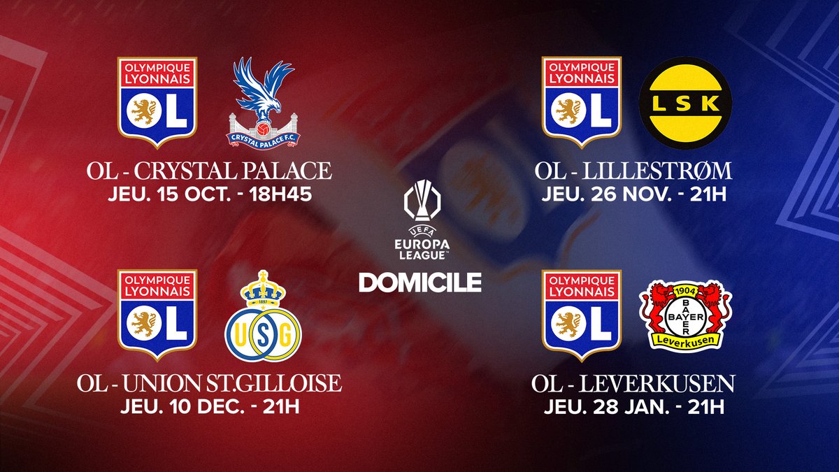 Europa League : l'OL ouvre sa billetterie pour ses 4 matchs à domicile