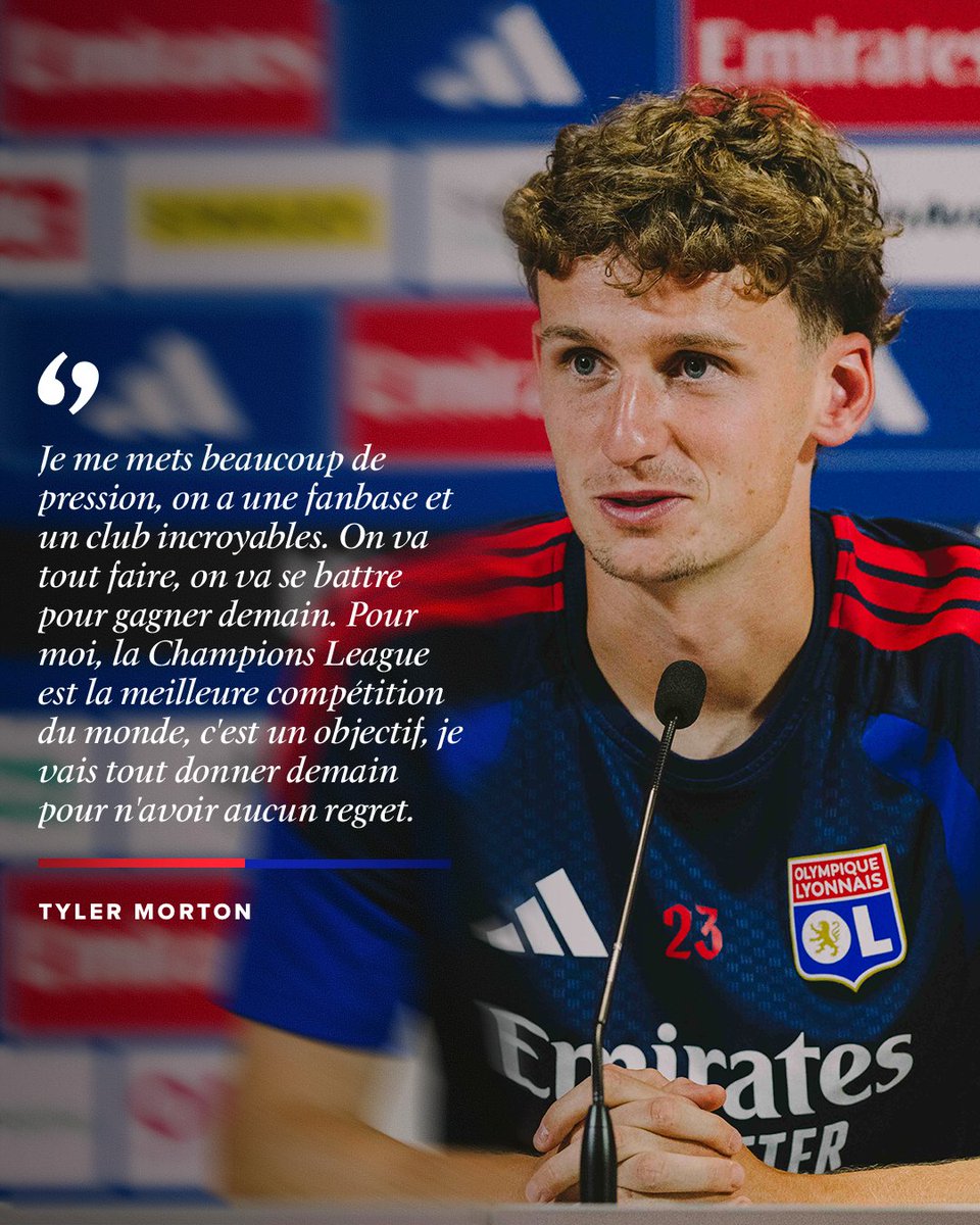 Ligue des Champions : Tyler Morton affiche sa détermination avant la compétition avec l'OL