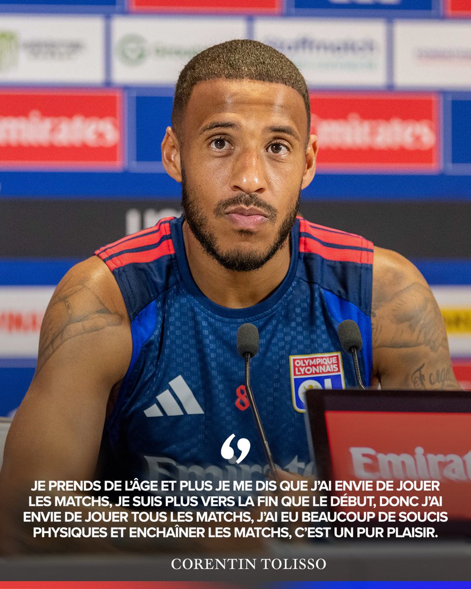Corentin Tolisso affirme que l'OL est prêt pour la reprise face à Toulouse