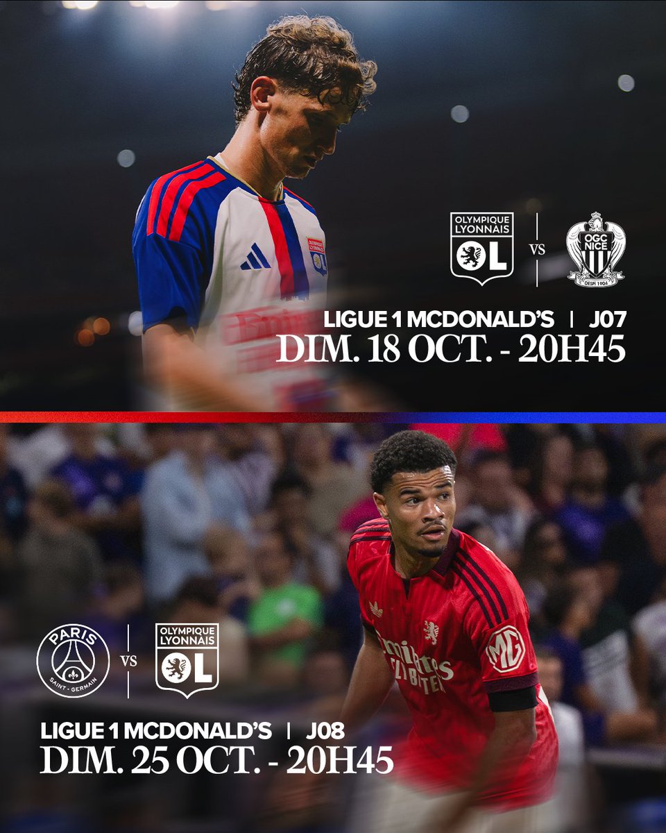 Calendrier OL : deux matchs programmés en octobre, face à Guingamp et Paris